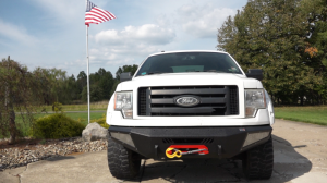 Ford F-150 Front Bumper - Fishbone Offroad - Winch Plate, Pelican FB22347 - Black - `09-`14 Ford F-150 Front Bumper - Fishbone Offroad - Winch Plate, Pelican FB22347 - Black - `09-`14